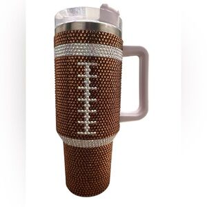 Live Love Gameday® - Bedazzled Football Tumbler EUC